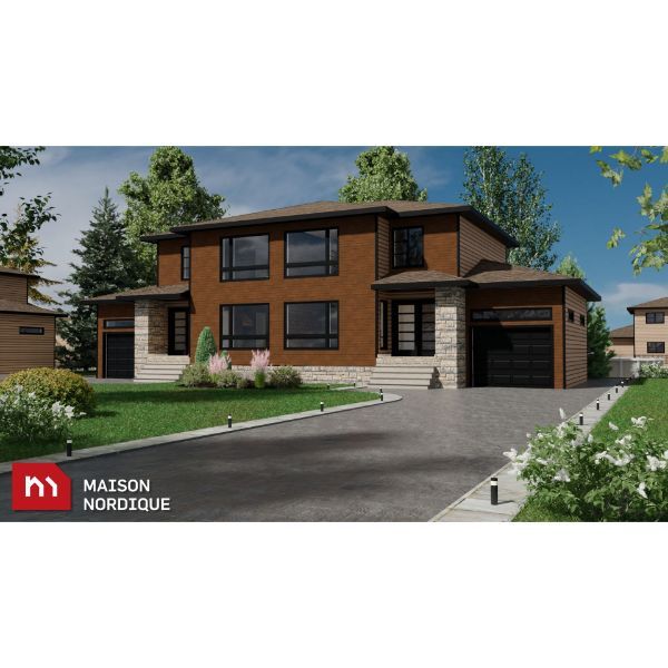 Gainey • Maison Nordique préfabriquer et usinée en Abitibi-Témiscamingue